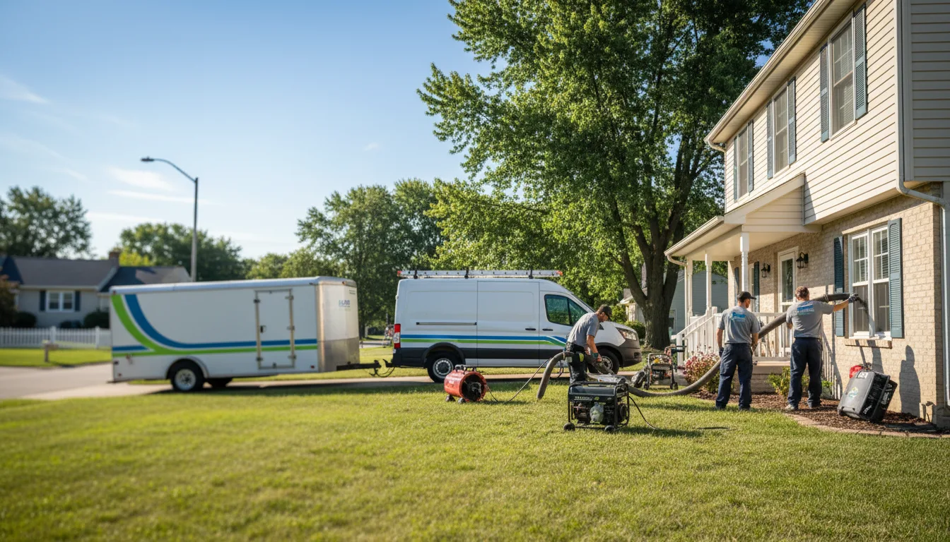 Flooded Basement Restoration And Cleanup With Repair in Dawson, IL near me